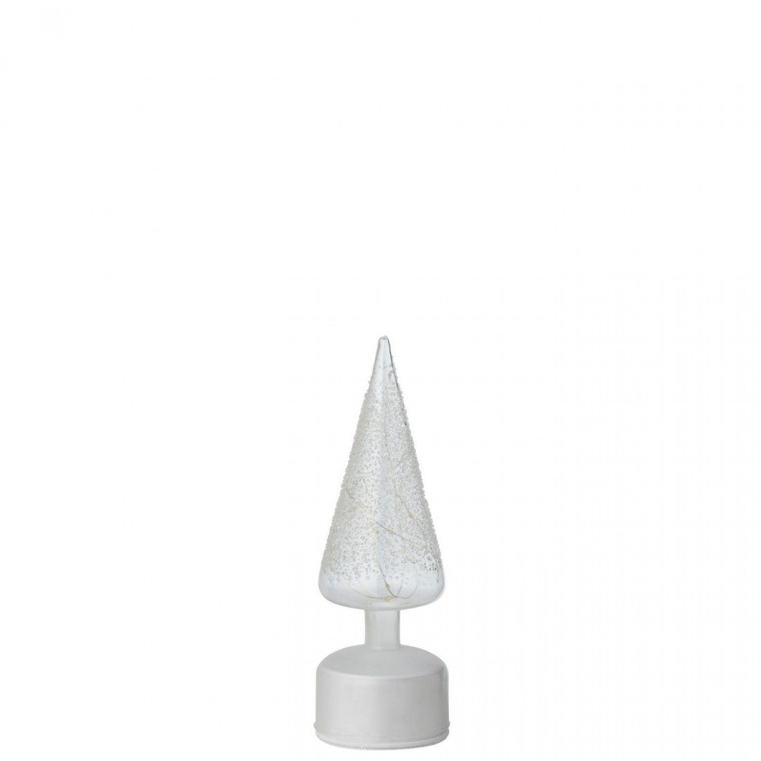 Set di 2 lampade a sospensione rotanti in vetro bianco/trasparente con LED J-Line