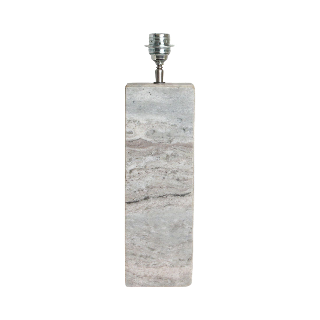 Base lampada Fantasy Marmo Marrone Quadrata Raw Materials