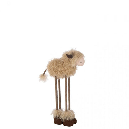 Mucca Telescopica in Poliestere Marrone Scuro/Beige Piccola J-Line