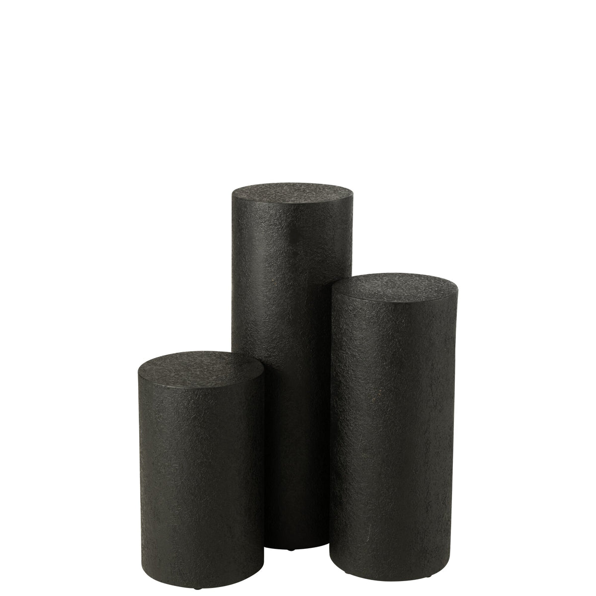 Tavolino Cilindro MDF Nero J-Line