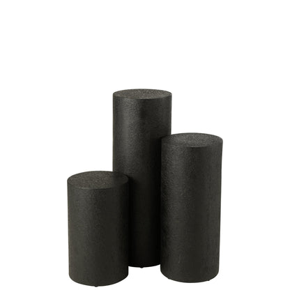 Tavolino Cilindro MDF Nero J-Line
