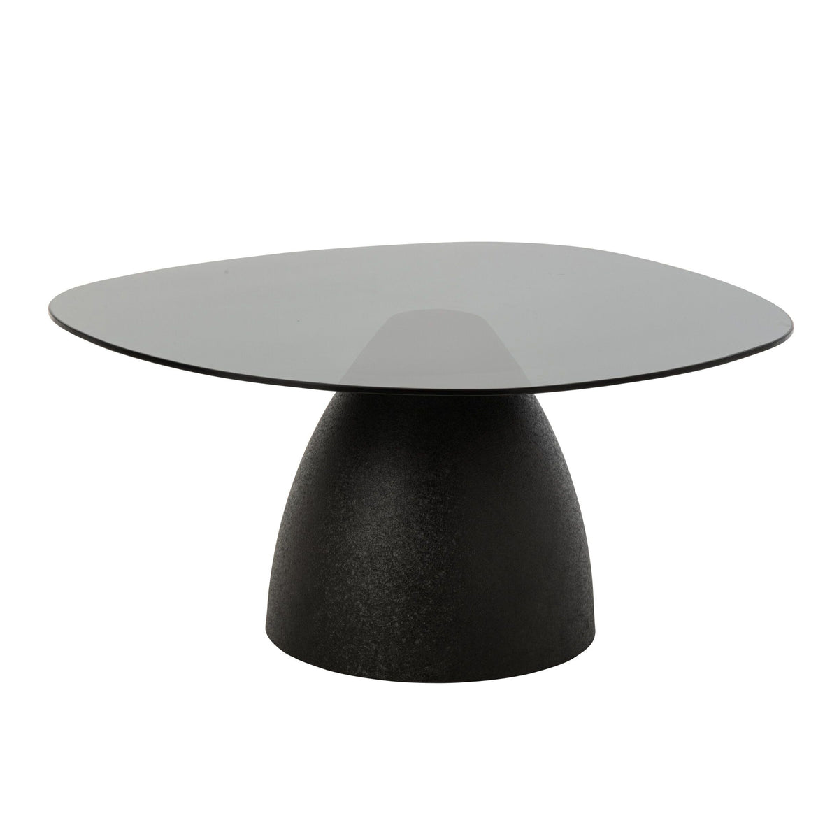 Tavolino da salotto Vetro/Metallo Nero J-Line