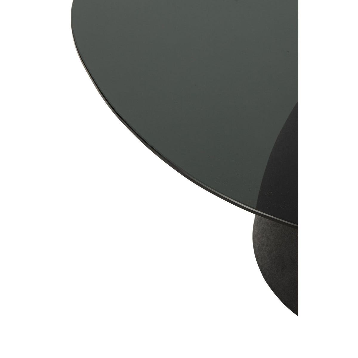 Tavolino da salotto Vetro/Metallo Nero J-Line