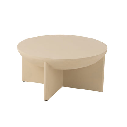 Tavolino da salotto Halfy in legno di mango bianco J-Line