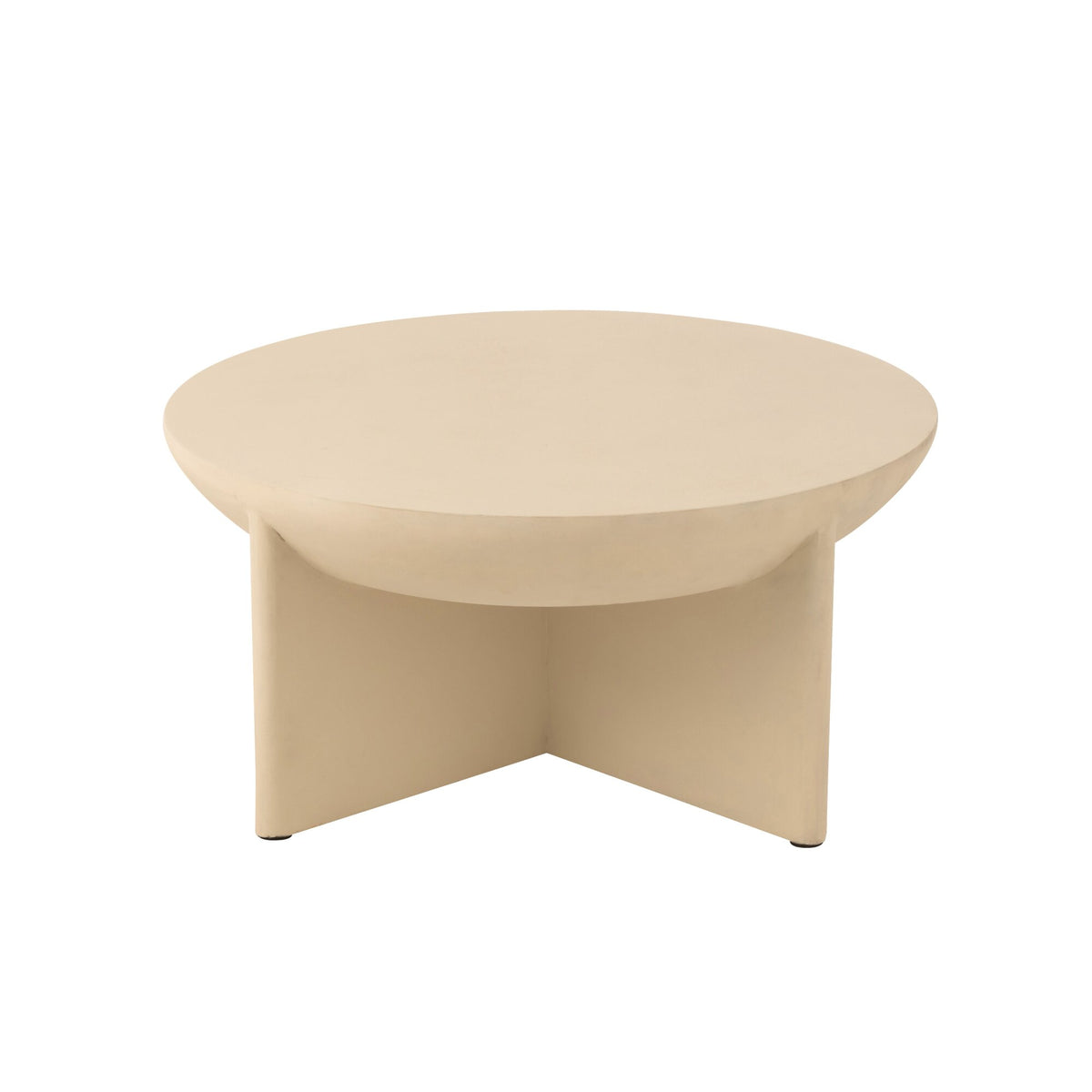 Tavolino da salotto Halfy in legno di mango bianco J-Line