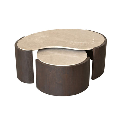 Set van Lume tafels van Starfurn schuin van opzij