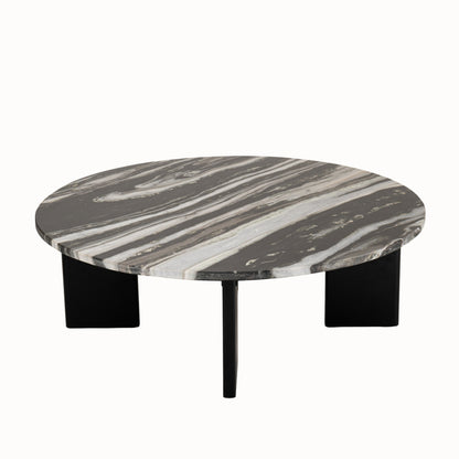 Tavolino da salotto Mathilde Marmo Nero/Grigio J-Line