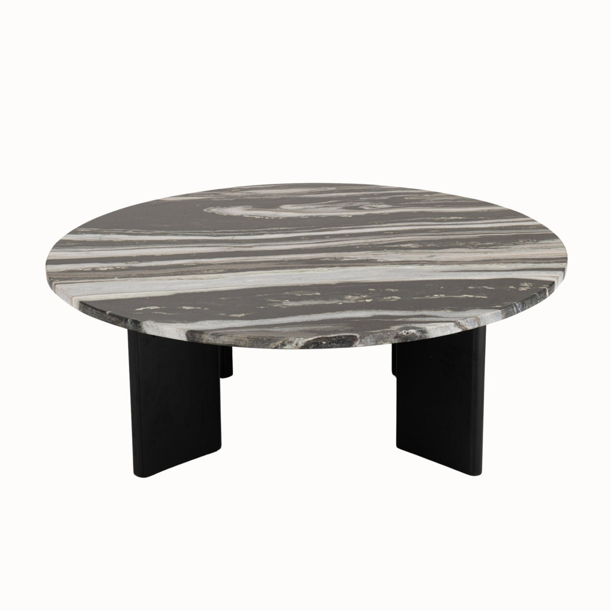 Tavolino da salotto Mathilde Marmo Nero/Grigio J-Line