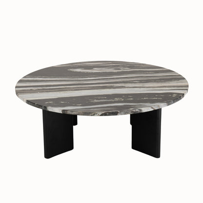 Tavolino da salotto Mathilde Marmo Nero/Grigio J-Line