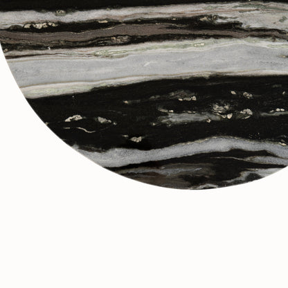 Tavolino da salotto Mathilde Marmo Nero/Grigio J-Line