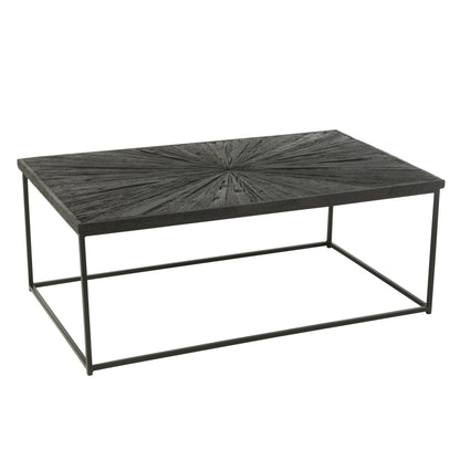 Tavolino Shanil Legno/Ferro Nero J-Line