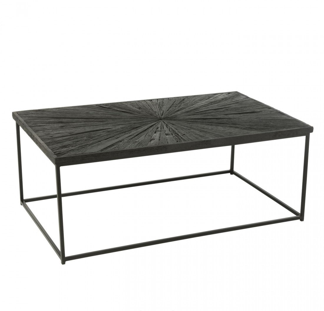 Tavolino Shanil Legno/Ferro Nero J-Line