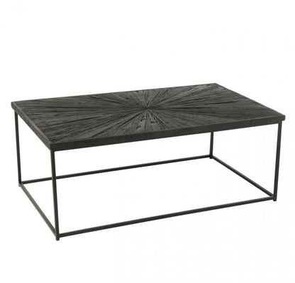 Tavolino Shanil Legno/Ferro Nero J-Line