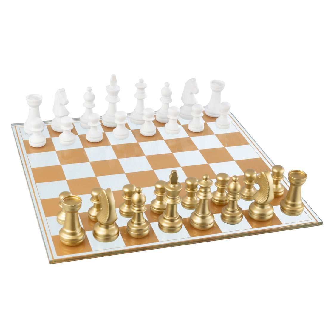 Set da scacchi in vetro e poliresina multicolore J-Line