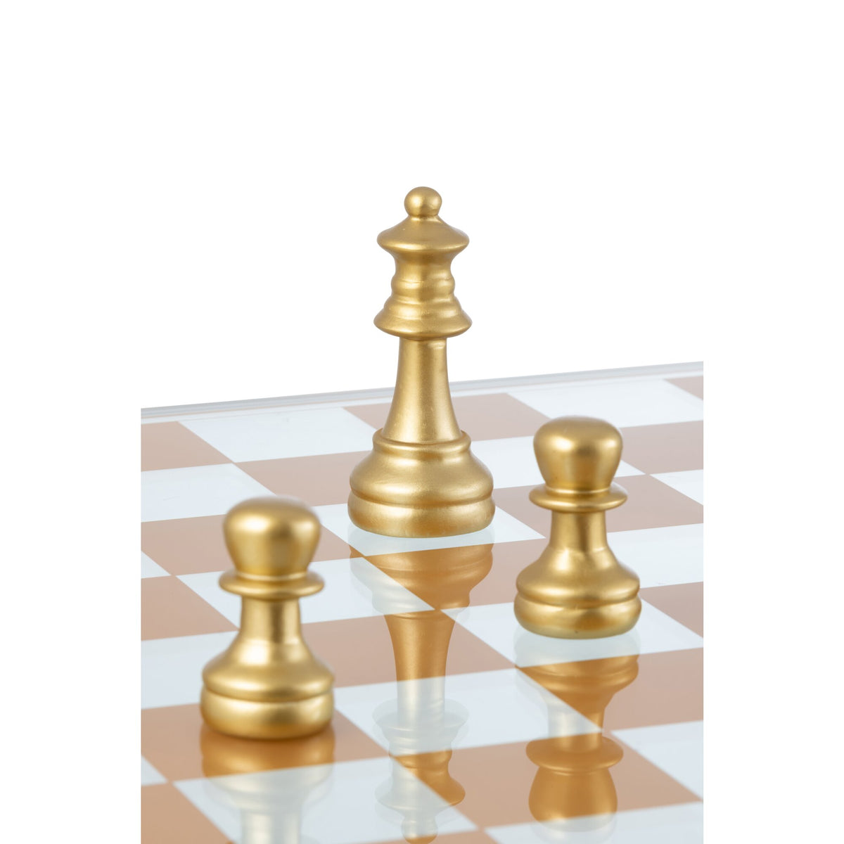 Set da scacchi in vetro e poliresina multicolore J-Line