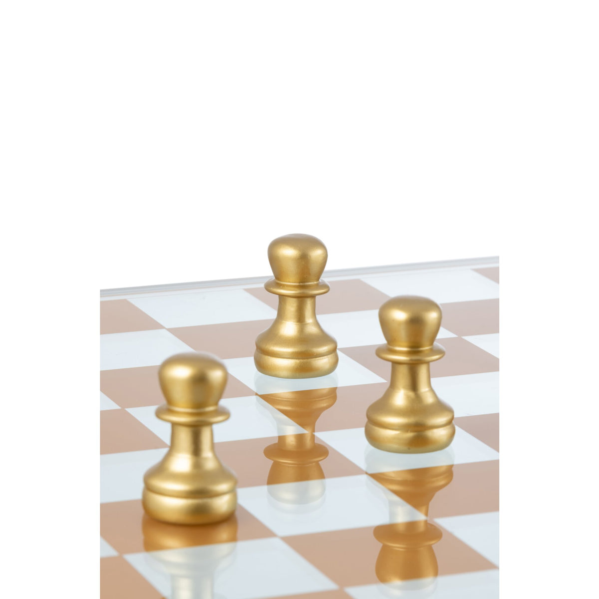 Set da scacchi in vetro e poliresina multicolore J-Line