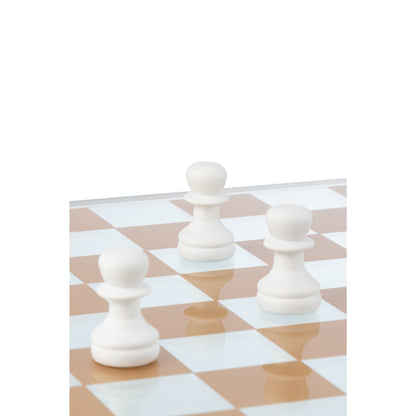 Set da scacchi in vetro e poliresina multicolore J-Line