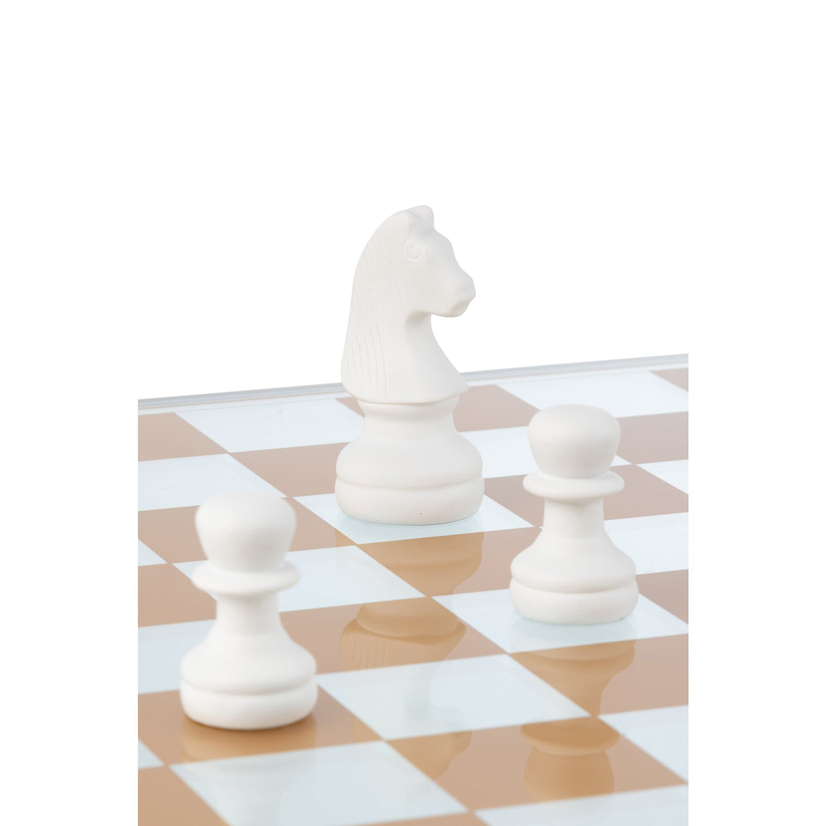 Set da scacchi in vetro e poliresina multicolore J-Line