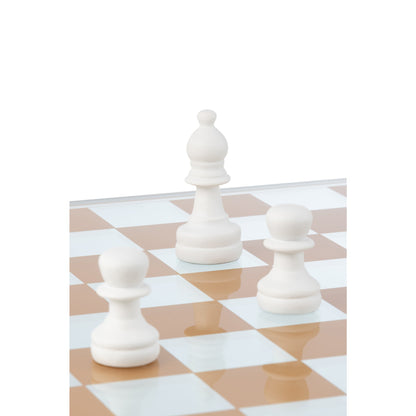 Set da scacchi in vetro e poliresina multicolore J-Line