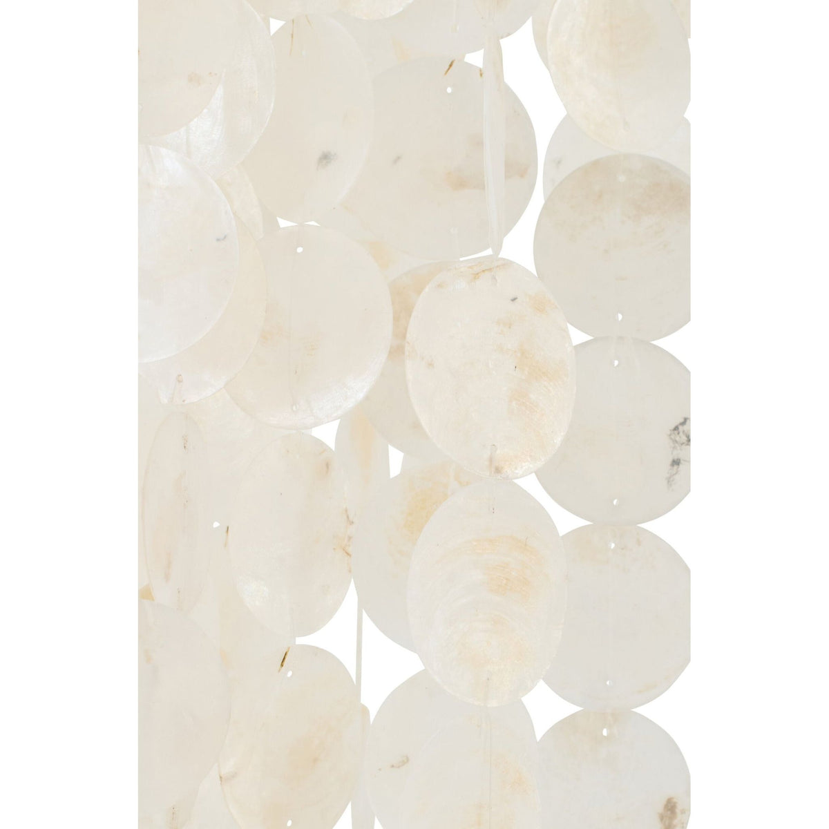 Lampada a sospensione Capiz Bianca Large Ø80cm x H250cm J-Line