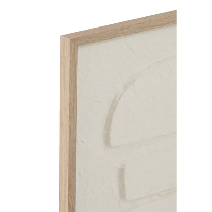 Set di 2 quadri Cellen Papier bianchi J-Line