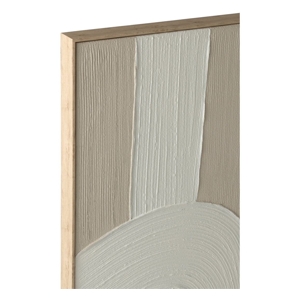 Dipinto Linee Legno di Pino Bianco/Beige Chiaro J-Line