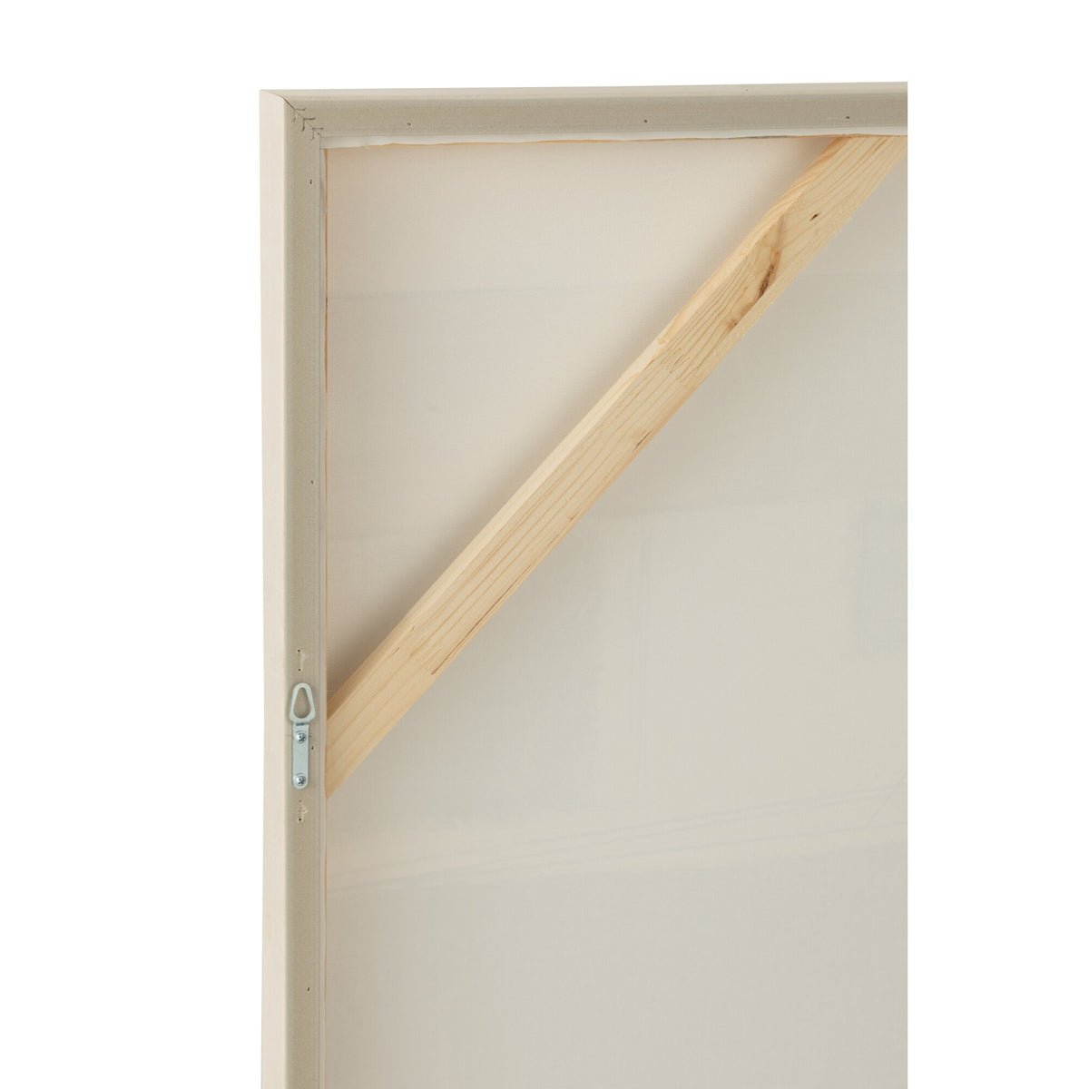 Quadro Log in tela/legno di pino bianco J-Line