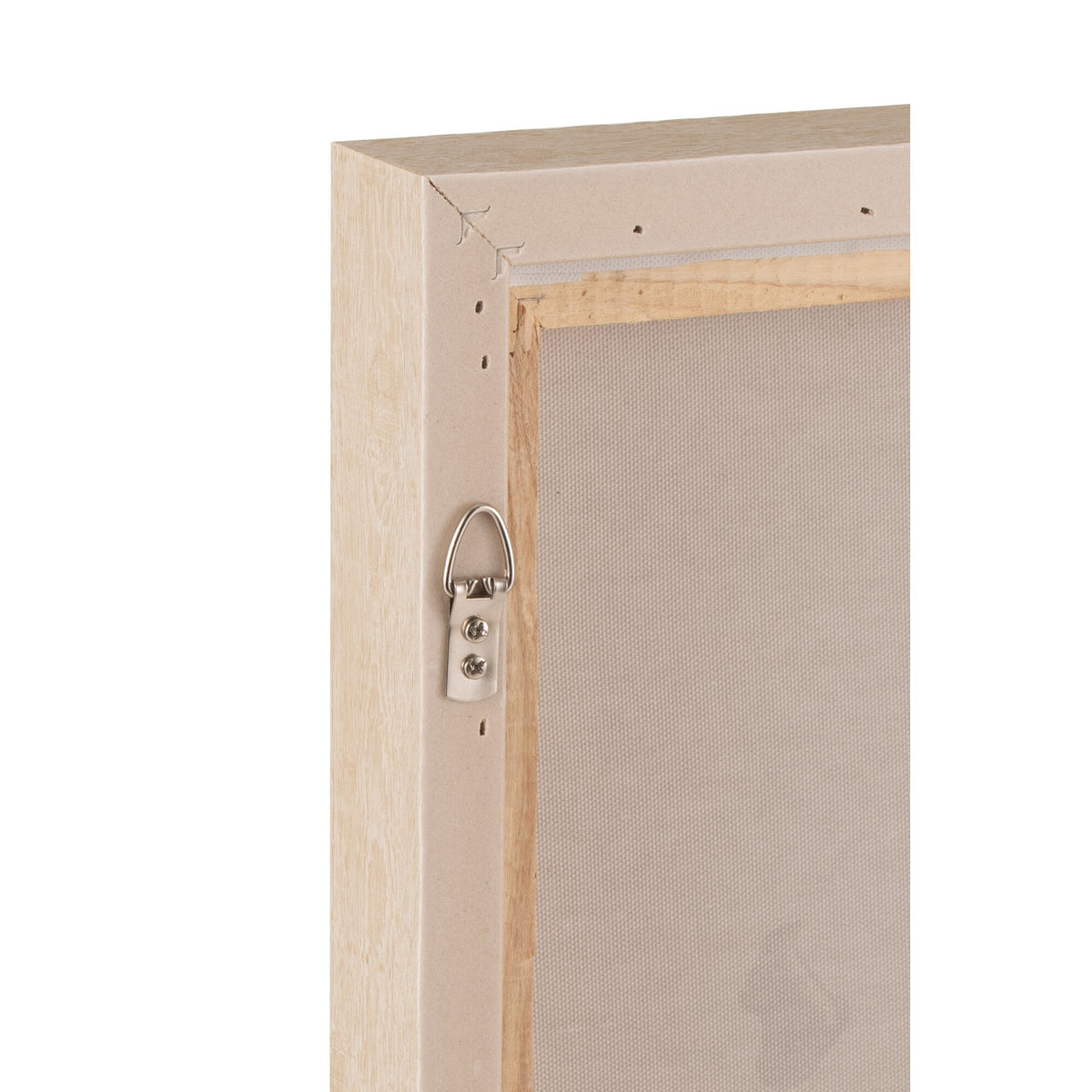 Set di 2 quadri Vaso Pampas Beige su tela/legno J-Line