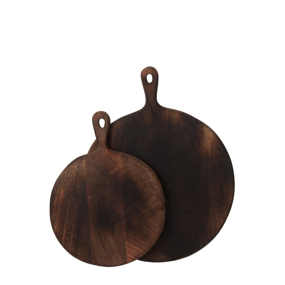 Tagliere rotondo in legno marrone scuro Large J-Line