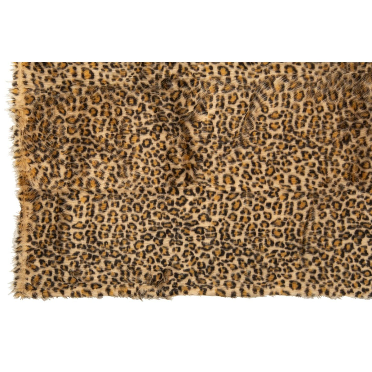Leo panterdessin in roestbruin en beige op polyester van J-Line