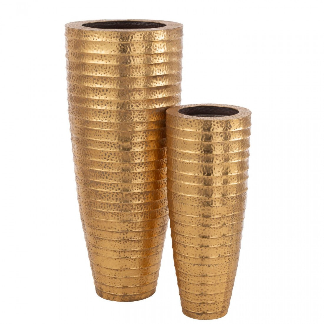 Set di 2 Vasi Metallo Egitto Metallo Oro J-Line