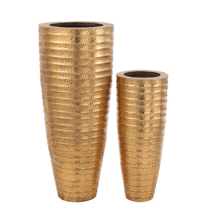 Set di 2 Vasi Metallo Egitto Metallo Oro J-Line