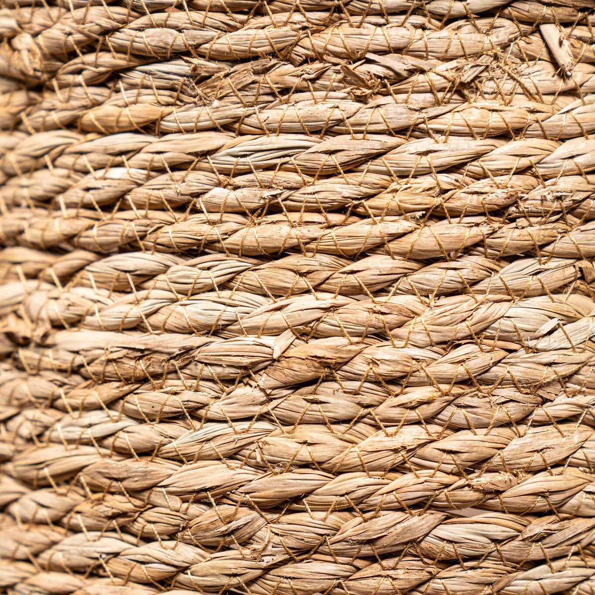 Set van drie rotan manden met roestkleurige rand van PTMD