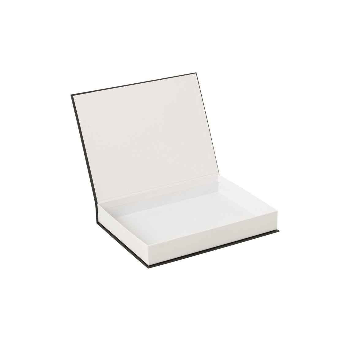 Set di 4 scatole portaoggetti per libri e carta, bianco/nero, J-Line