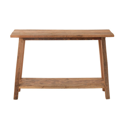 Tavolino quadrato in legno riciclato naturale J-Line