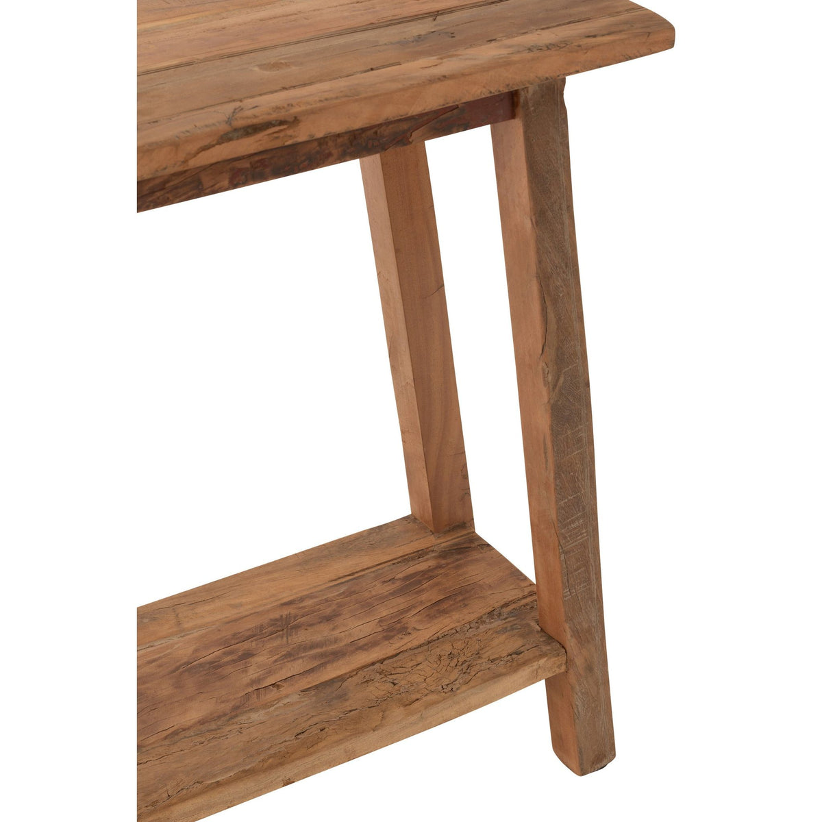 Tavolino quadrato in legno riciclato naturale J-Line