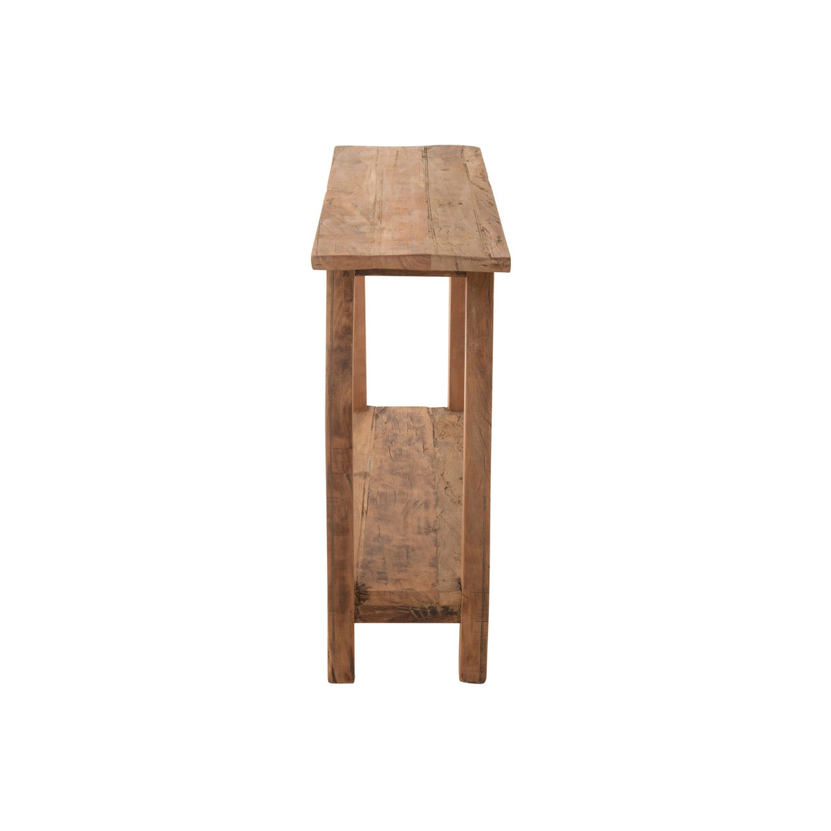 Tavolino quadrato in legno riciclato naturale J-Line