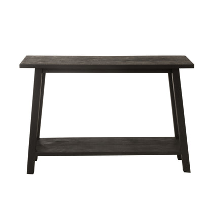 Tavolino quadrato in legno di mango nero J-Line