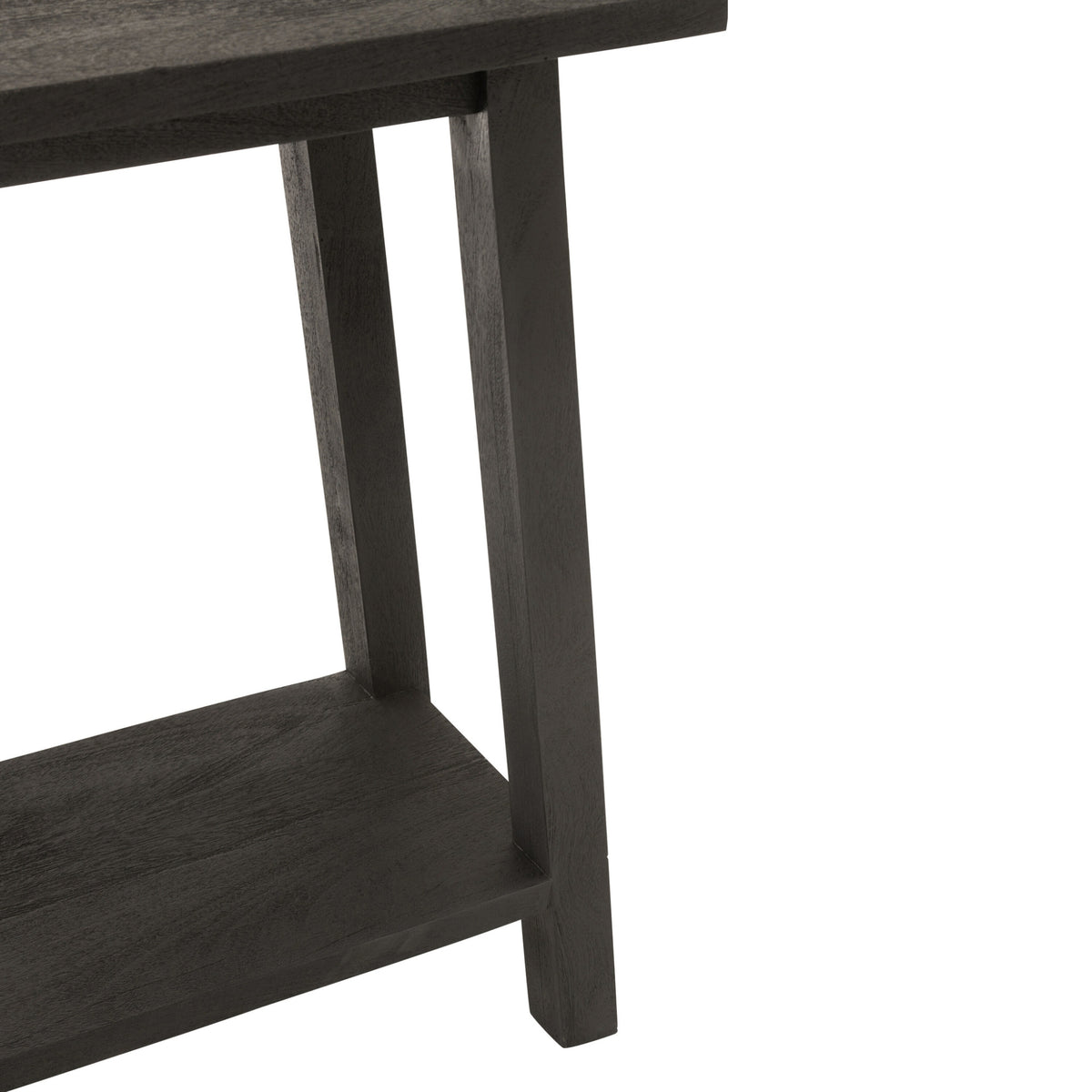 Tavolino quadrato in legno di mango nero J-Line