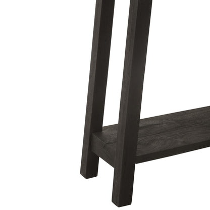 Tavolino quadrato in legno di mango nero J-Line