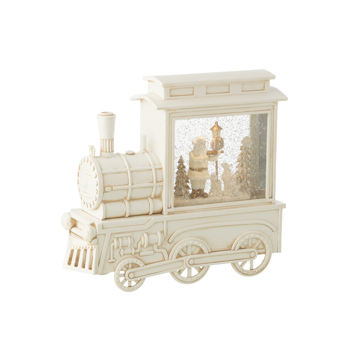 Palla di Neve Locomotive in Plastica Bianca H26cm J-Line