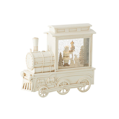 Palla di Neve Locomotive in Plastica Bianca H26cm J-Line