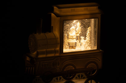 Palla di Neve Locomotive in Plastica Bianca H26cm J-Line