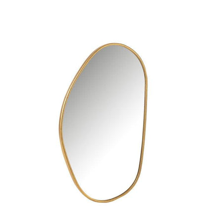 Spiegel Abstract Mdf/Glas Goud Large 80x45cm - Spiegel - J-Line - livinglovely.nl