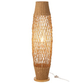 Staanlamp Metaal Getwist Donker Naturel - Vloerlamp - J-Line - livinglovely.nl