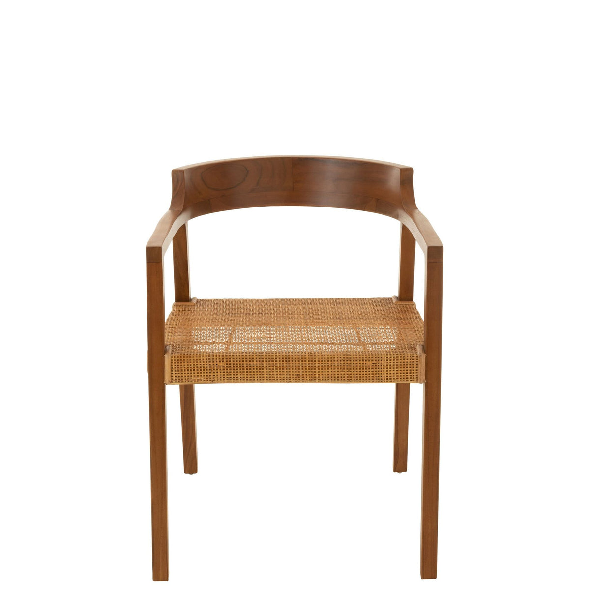 Sedia Emma in teak marrone J-Line