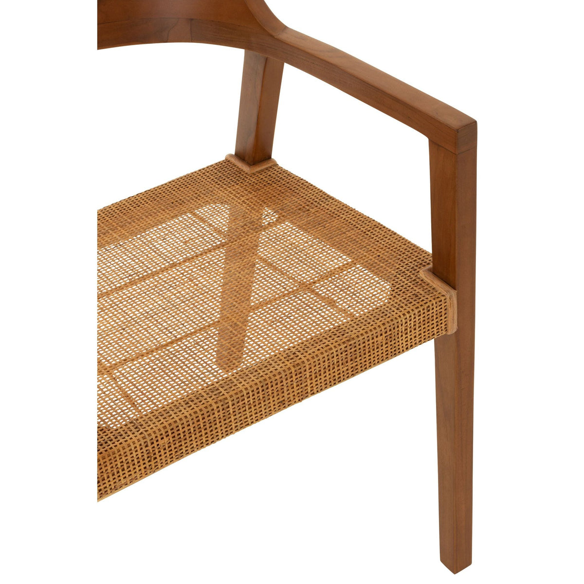 Sedia Emma in teak marrone J-Line