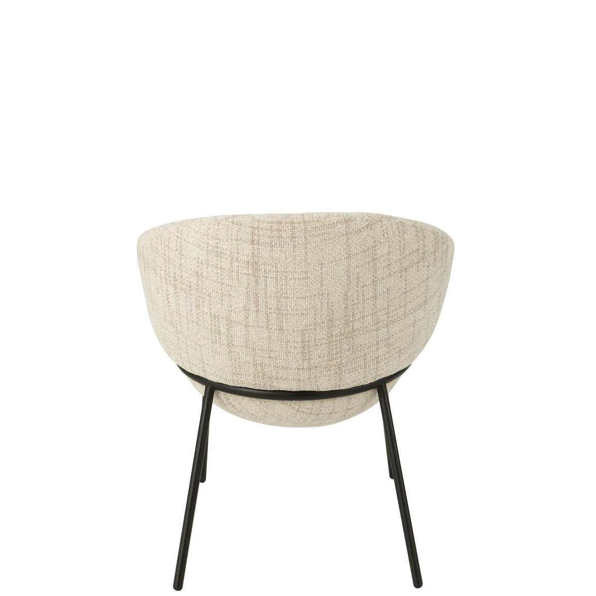 Stoel Ijzer Beige/Zwart J-Line