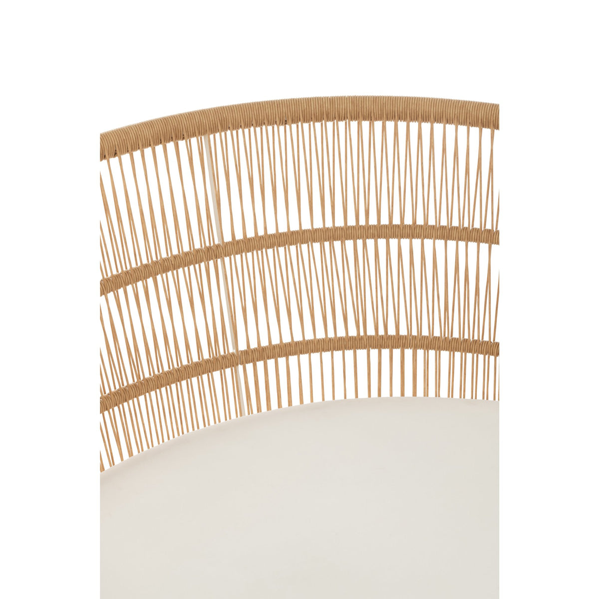Sedia Joa Metallo/Rattan Bianco J-Line