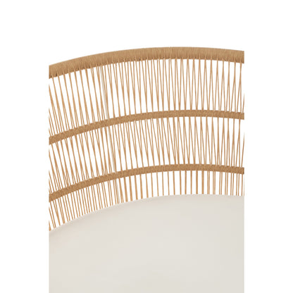 Sedia Joa Metallo/Rattan Bianco J-Line